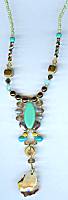 Margo Bronzed Turquoise Necklace