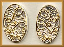 Michou Visage 2-Tone Earrings