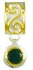 Michou Onyx Scrolls Earrings