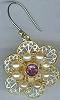 Michou Filigree Flower Earrings