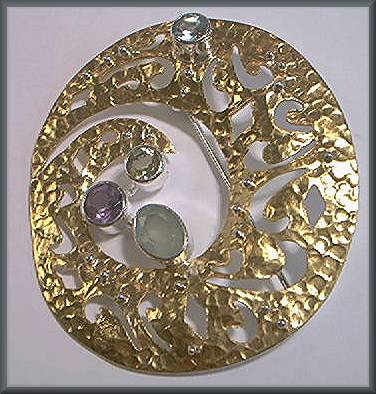 Michou Ikat Pin/Pendant
