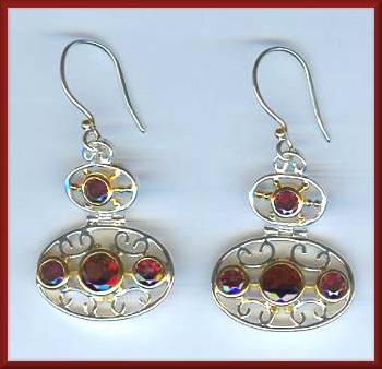 Michou Dancing Ovals Earrings