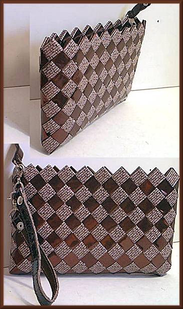 Nahui Ollin Rosy Cheeks Brown Wristlet