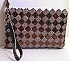 Nahui Ollin Rosy Cheeks Brown Wristlet