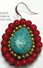 Nakamol Turquoise/Red Earrings