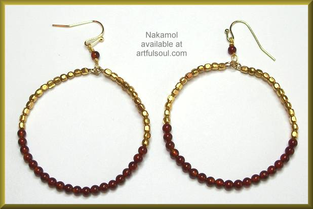 Nakamol Berry Big Beaded Loop Earrings