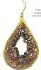 Nakamol Teardrop Earrings, Lavender/Gold