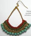 Nakamol Turquoise/Mix Arc Earrings