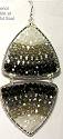 Nakamol Double Triangle Earrings, Black/Silver