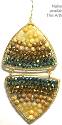 Nakamol Double Triangle Earrings, Verdigri/Gold