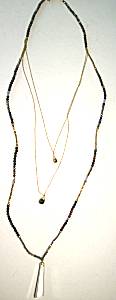 Nakamol Long Multi-Chain Pendant Necklace, Earthtones/Gold