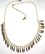 Nakamol Fringe Choker Necklace, Champagne/Gold