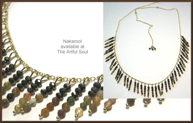 Nakamol Fringe Choker Necklace, Dark Neutrals