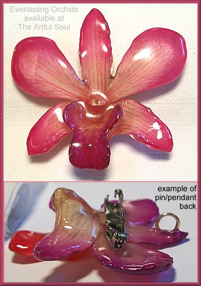 Dendrobium Pink Orchid Pin/Pendant