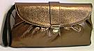 Pietro Alessandro Pebble Grain Bronze Clutch