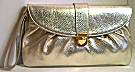 Pietro Alessandro Pebble Grain Gold Clutch