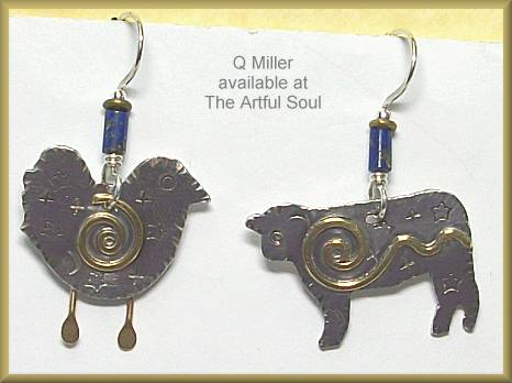 Q Miller Steak & Eggs Earrings