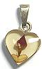 Red Rose Heart Pendant