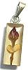 Red Rose Small Column Pendant