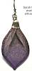 Sarah Cavender Charcoal/Purple Lotus Petal Earrings