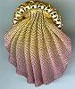 Sarah Cavender Pleated Pink CLIP Earrings