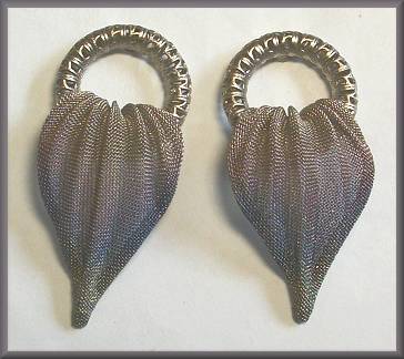 Sarah Cavender Antique Silver Ring Blue Leaf Earrings