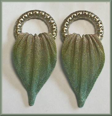 Sarah Cavender Silver Ring Green Leaf Earrings