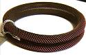Sarah Cavender Curled Bangle Brown/Raspberry