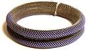 Sarah Cavender Curled Bangle Charcoal/Electric Blue
