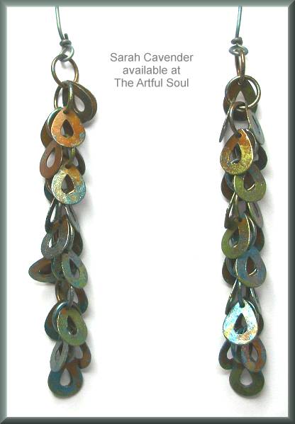 Sarah Cavender Patina Tears Dropping Earrings