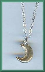 Searcey Designs Tiny Crescent Moon Pendant