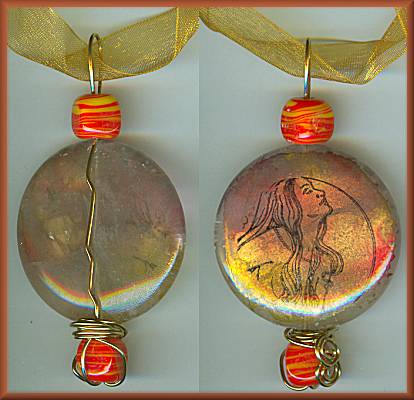 Hartman Rose Quartz Mermaid Pendant