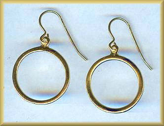 Sharelli Vermeil Small Circle Earrings
