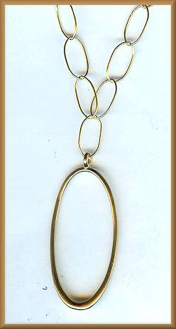 Sharelli Vermeil Oval Rings Pendant