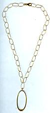 Sharelli Vermeil Oval Rings Pendant