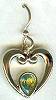 Sierra Vermeil Heart Peridot Earrings