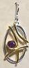 Sierra Amethyst 2-Tone Oval Earrings