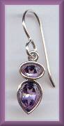 Sierra SS Amethyst Earrings