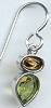 Sierra SS Peridot/Citrine Earrings