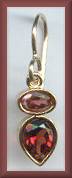 Sierra Garnet Vermeil Earrings