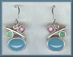 Sierra SS Chalcedony Mix Earrings