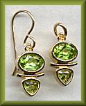 Sierra Vermeil Peridot Earrings