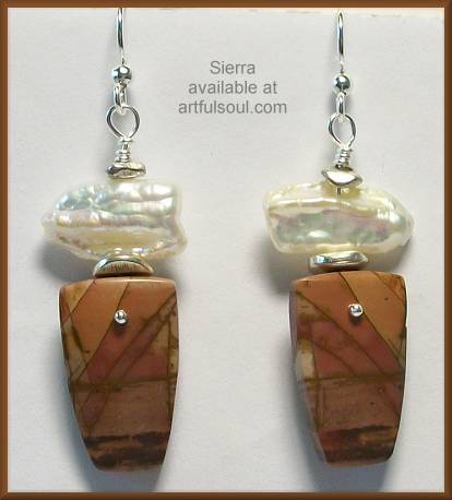 Sierra Keystone Red Creek Jasper Earrings
