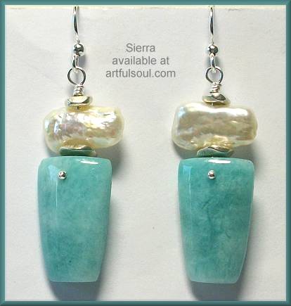 Sierra Keystone Amazonite Earrings
