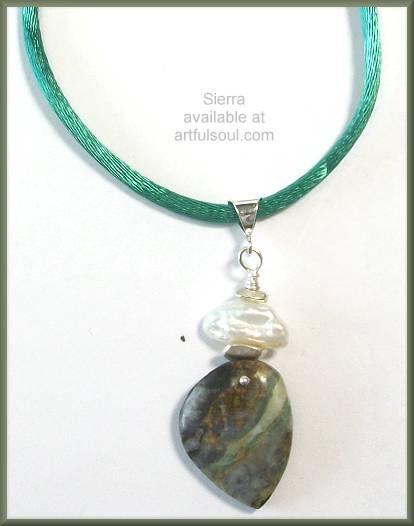 Sierra Freeform Pinetree Jasper Necklace