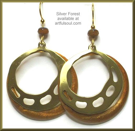 Silver Forest Big Loops Earrings