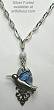 Silver Forest Hummingbird Necklace