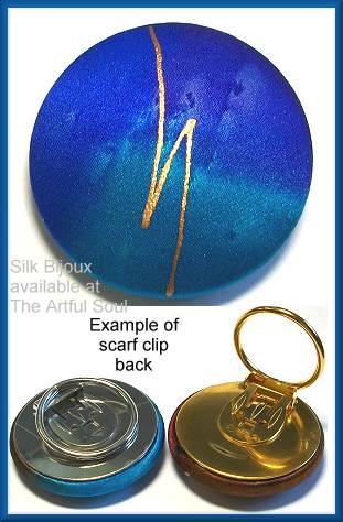 Silk Bijoux Blues Scarf Clip