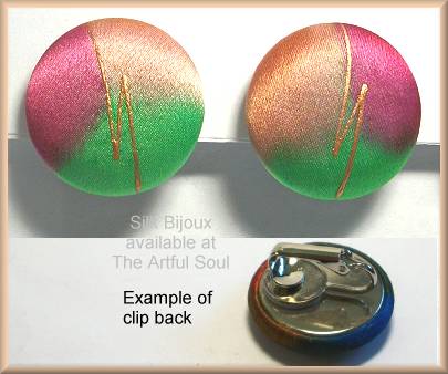 Silk Bijoux Honeysuckle Medium CLIP Earrings
