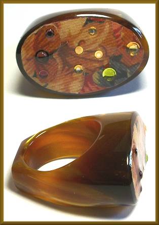 Stella Page Vintage Floral Medium Ring